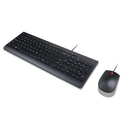 Lenovo 4X30L79897 clavier Souris incluse USB QWERTZ Allemand Noir