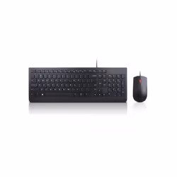 Lenovo 4X30L79928, Taille réelle (100 %), USB, QWERTY, Noir, Souris incluse