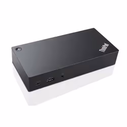 Lenovo 40A90090EU, Avec fil, USB 3.2 Gen 1 (3.1 Gen 1) Type-C, USB Type-A, USB Type-C, 10,100,1000 Mbit/s, Noir, Kensington