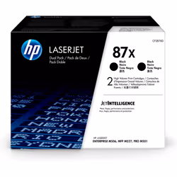 HP 87X LaserJet, lot de 2 cartouches de toner grande capacité authentiques, noir, 36000 pages, Noir, 2 pièce(s)