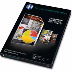 HP PageWide Glossy Brochure, Universel, A3 (297x420 mm), Gloss, 100 feuilles, 160 g/m², Blanc