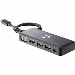 HP USB-C Travel HUB USB 3.2 Gen 1 (3.1 Gen 1) Type-C Noir