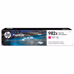HP Cartouche d’encre magenta PageWide 982X grande capacité authentique, Rendement élevé (XL), Encre à pigments, 114,5 ml, 160 ...
