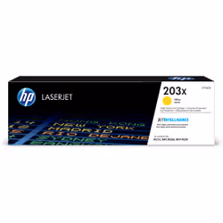 HP LaserJet Cartouche de toner grande capacité jaune authentique 203X pour, 2500 pages, Jaune, 1 pièce(s)