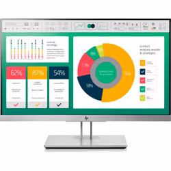 HP EliteDisplay E223, 54,6 cm (21.5"), 1920 x 1080 pixels, Full HD, LED, 5 ms, Noir, Argent