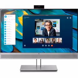 HP EliteDisplay E243m écran plat de PC 23.8" Full HD LED Noir, Argent