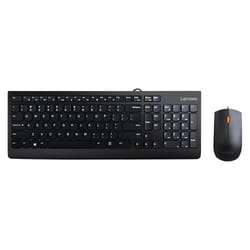 Lenovo 300 clavier Souris incluse USB QWERTY Anglais américain Noir