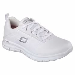 Basket de Travail Femme Sure Track Erath SR - Skechers - Blanc - Cuir