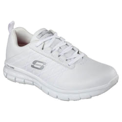 Basket de Travail Femme Sure Track Erath SR - Skechers - Blanc - Cuir