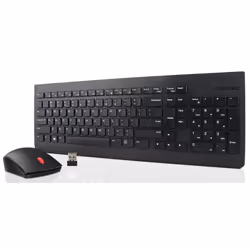 Lenovo 4X30M39496, Taille réelle (100 %), Sans fil, RF sans fil, Noir, Souris incluse