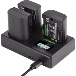 NEEWER Lot de 3 Batteries de Rechange et Chargeur 2000 mAh pour Canon EOS 5D