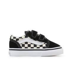 Chaussures Vans Old Skool Primary Check V pour Bébé et Petit enfant - Noir - Textile - Mixte