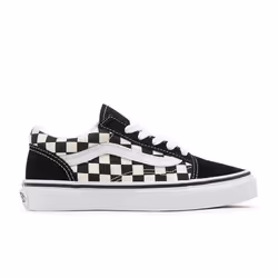 Chaussures Vans Old Skool Primary Check pour Enfant - Noir - Lacets - Plat