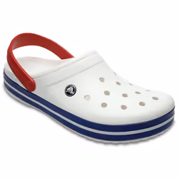 Crocs Crocband, Mâle, Adulte, Bleu, Rouge, Blanc, 36 - 37, EUE, Monochromatique