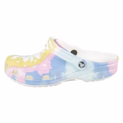 Sabot Crocs - CLASSIC TIE DYE GRAPHIC - Jaune - Femme