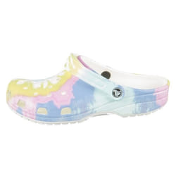 Sabot Crocs - CLASSIC TIE DYE GRAPHIC - Jaune - Femme