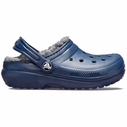 Sabots bébé Crocs Classic Lined - Bleu - Enfant - Navy/charcoal