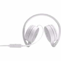 HP Casque stéréo H2800, Avec fil, Appels/Musique, 125 g, Casque, Argent, Blanc