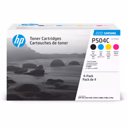 Samsung CLT-P504C Pack de 4 cartouches authentiques de toner cyan/magenta/jaune/noir, 2500 pages, 1800 pages, Noir, Cyan, Mag ...