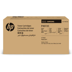 Samsung CLT-P4072C Pack de 4 cartouches authentiques de toner cyan/magenta/jaune/noir