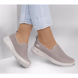 Skechers Go Walk Joy Chaussures bateau Femelle Beige, Blanc