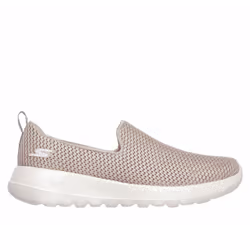 Skechers Go Walk Joy, Chaussures bateau, Femelle, Adulte, Beige, Blanc, Uniforme, Fermeture par lacet