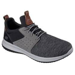 Skechers Delson - Camben Chaussure d'athlétisme Mâle 11 Noir, Gris