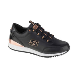 Basket Skechers Sunlite-Delightfully OG Noire - SKECHERS - Femme - Cuir - Lacets - Droit
