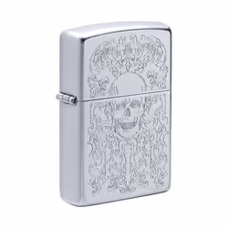 Briquet Zippo Skull Design