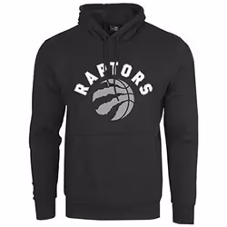 Sweat à capuche New Era avec logo de l'équipe Toronto Raptors
