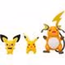 POKÈMON PKW2778 SELECT LOT DE 3 FIGURINES PICHU ET PIKACHU ET RAICHU D