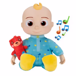 Jouet en peluche - JAZWARES - COCOMELON - ROTO PLUSH - BEDTIME JJ DOLL (DANISH)