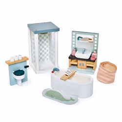Tender Leaf Toys Dovetail Bathroom Set, Salle de bain de poupée, 3 an(s)