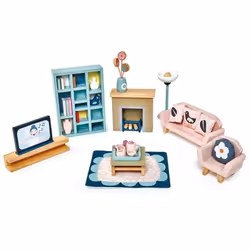 Tender Leaf Toys Dovetail Sitting Room Set, Kit de meubles de poupée, 3 an(s)