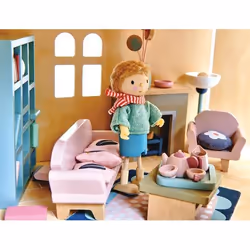 Tender Leaf Toys Dovetail Sitting Room Set Kit de meubles de poupée