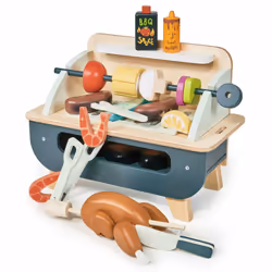 Tender Leaf Toys Barbeque Play Set, Cuisine, Barbeque, 3 an(s), Multicolore, Bois