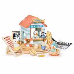 Tender Leaf Toys Sandy's Beach Hut, Maison, Sandy's Beach Hut, 3 an(s), Multicolore, Bois