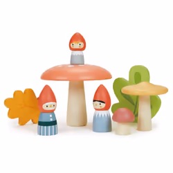Tender Leaf Toys Woodland Gnome Family, 3 an(s), Multicolore, Bois
