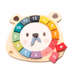 Tender Leaf Toys Bear Colors Clock, 3 an(s), Bois, Multicolore