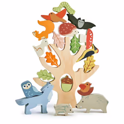 Tender Leaf Toys Stacking Forest, 1,5 an(s), Hévéa, Multicolore