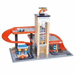 Tender Leaf Toys Blue Bird Service Station, Station service, 3 an(s)