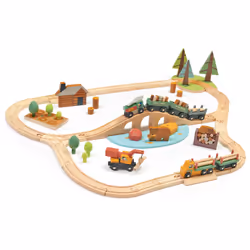 Tender Leaf Toys Wild Pines Train Set, Modèles de train et de chemin de fer, Garçon/Fille, Bois, 3 an(s), Multicolore, Modèle ...
