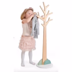Tender Leaf Toys Forest Coat Stand, Colonne, Bois, Bois, 345 mm, 290 mm, 1070 mm