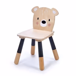 Tender Leaf Toys Forest Bear Chair, Chaise, Noir, Bois, Bois, Intérieure, 3 an(s), 32 cm