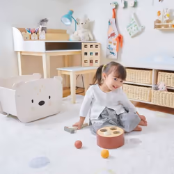 Tender Leaf Toys Desk and Chair Bleu, Blanc, Bois Hévéa, Bois - Vue supplémentaire 4