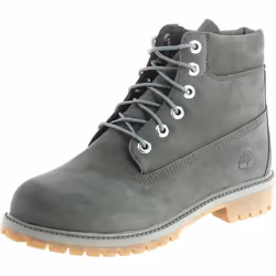 Bottes Timberland Premium 6 Wp Gris pour Enfant - Cuir Lacets Semelle Caoutchouc Résistante à lUsure