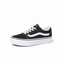 Chaussures femme - VANS - Ward Plateforme - Noir - Lacets - Canvas