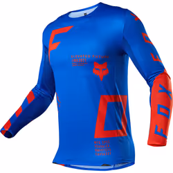 FOX Flexair RIGZ Maillot motocross, bleu, taille S pour Hommes