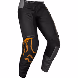 Fox 180 Skew Pantalon de motocross, noir-orange, taille 28 pour Hommes