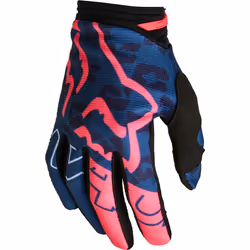 FOX 180 Skew Gants de motocross pour dames, bleu, taille L pour Femmes